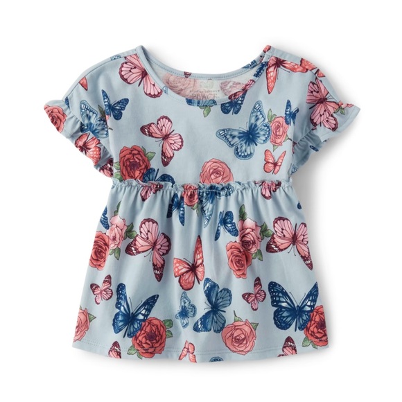 The Children's Place Other - Toddler Girls Butterfly Print Empire Babydoll
Top